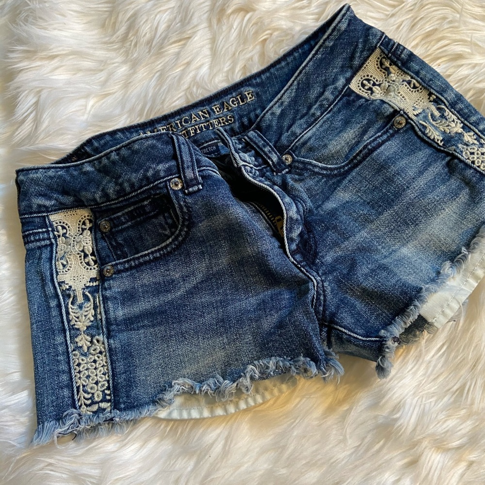 American eagle blue shorts